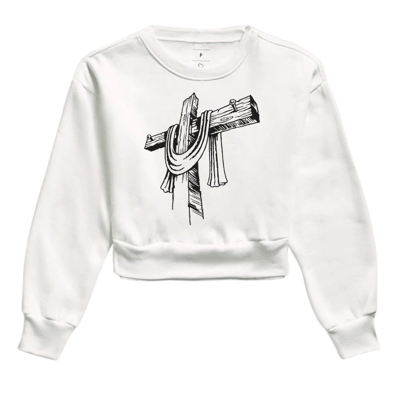 Moletom Cropped - Cruz