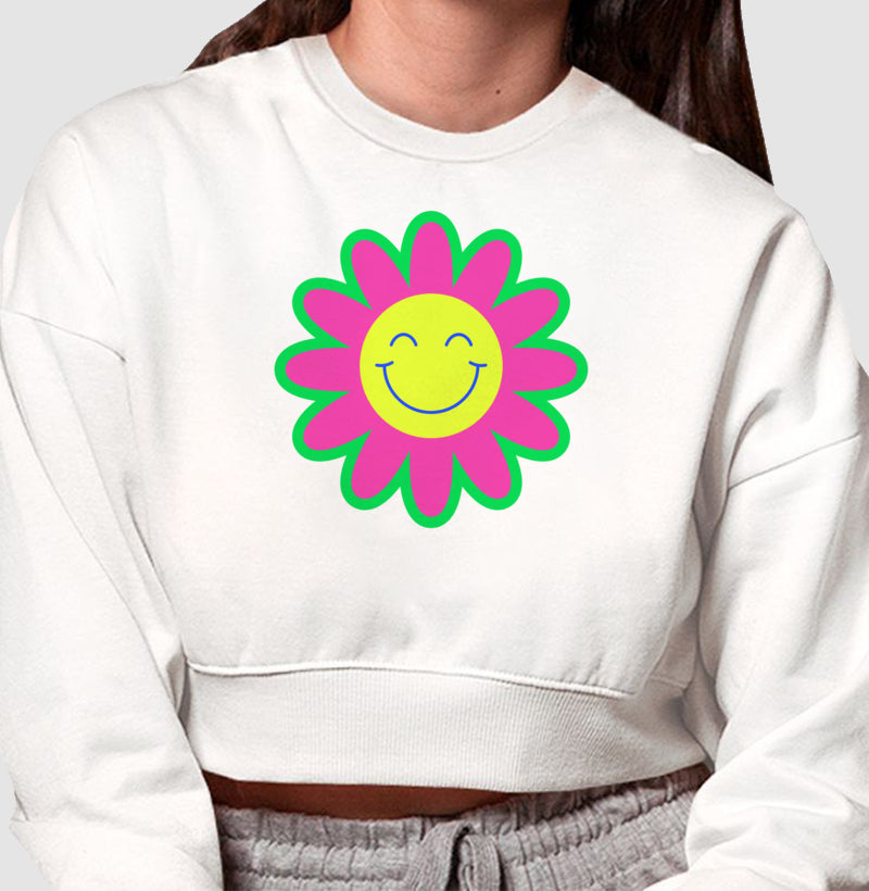 Moletom Cropped - Florzinha