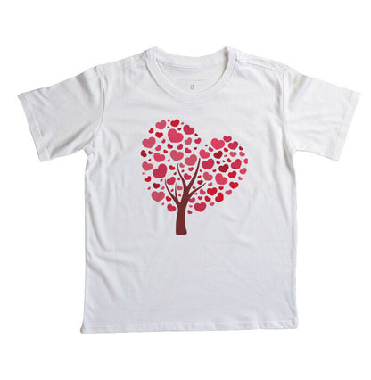 Camiseta Infantil - Árvore de Coração