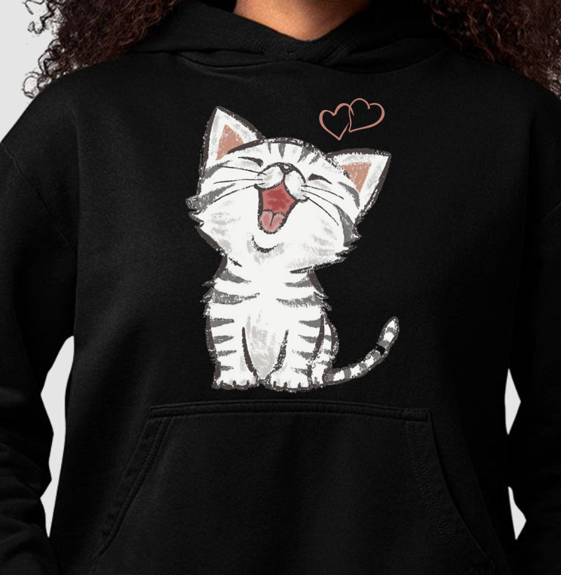 Moletom Hoodie - Gatinho