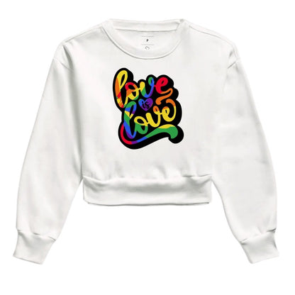 Moletom Cropped - Love is Love