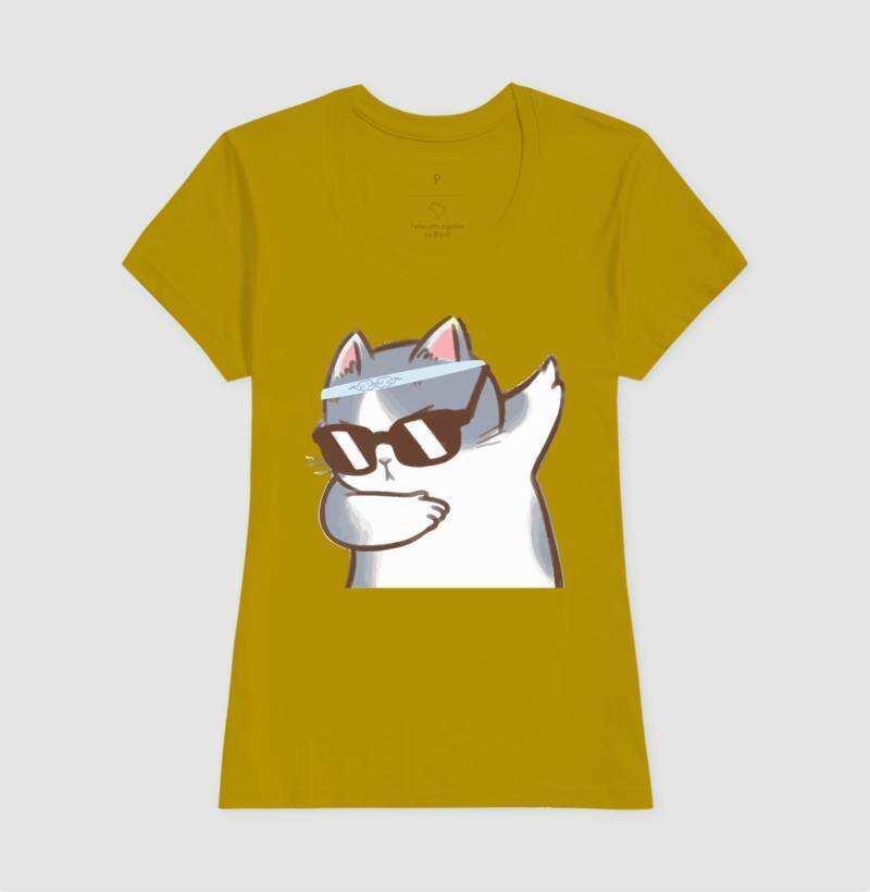 Baby Look - Gato Divertido