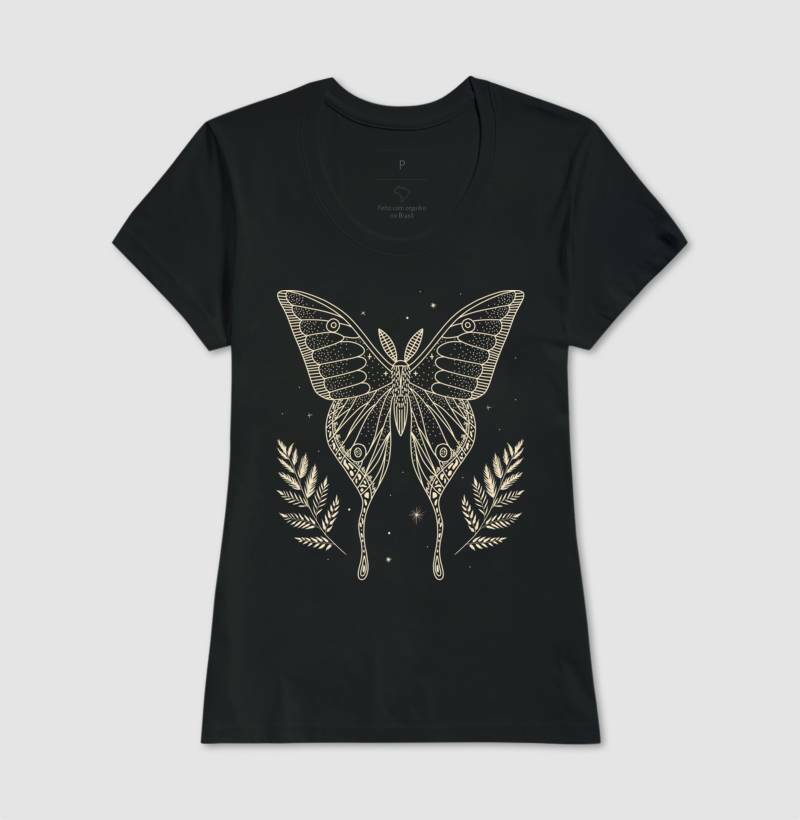Baby Look - Borboleta Dourada
