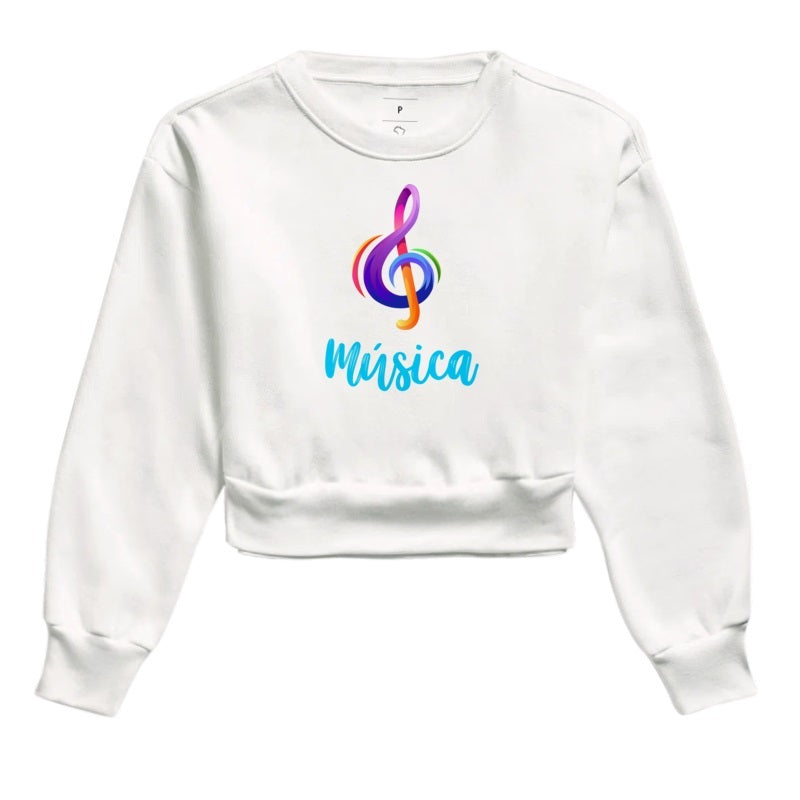 Moletom Cropped - Música