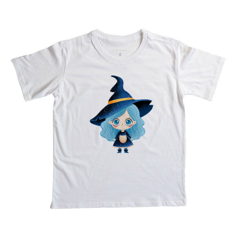 Camiseta Infantil - Bruxinha Azul