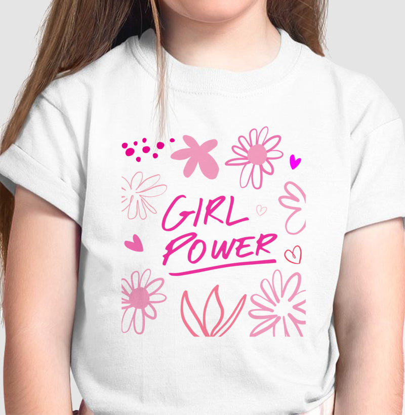 Camiseta Infantil - Girl Power Flávia