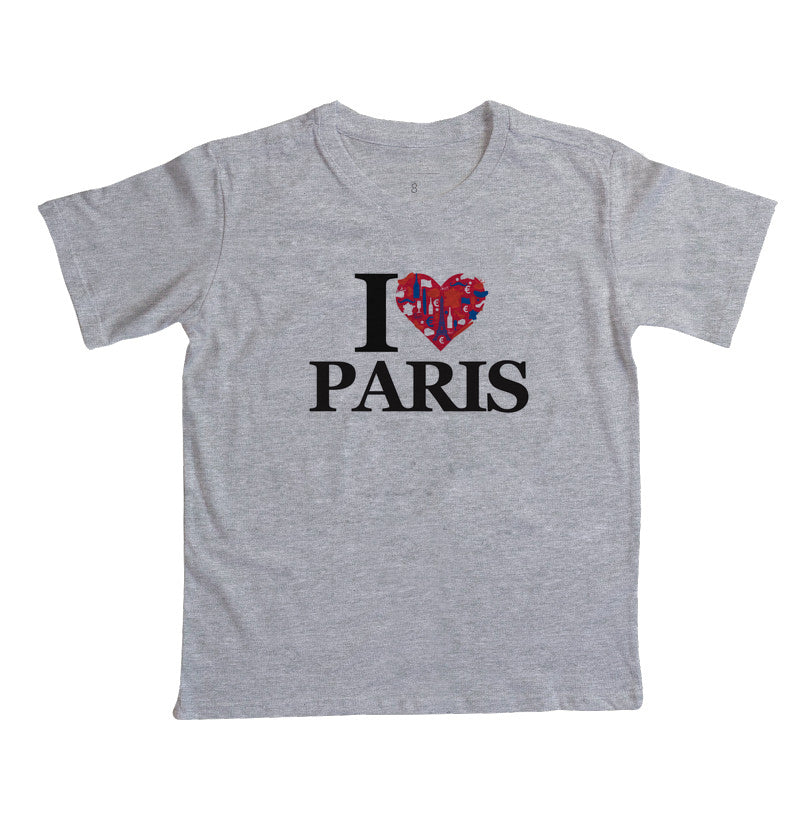 Camiseta Infantil - I love Paris