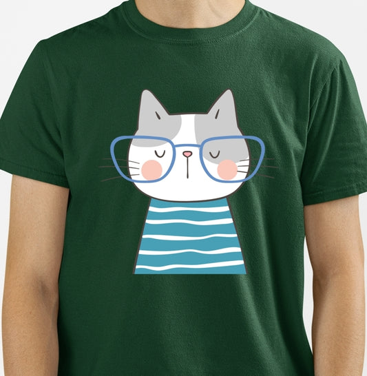 Camiseta - Gato de Óculos