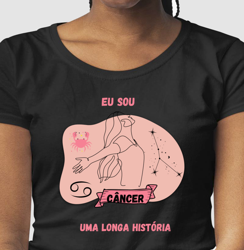 Baby Look - Signo de Câncer Mulher (Eu sou)