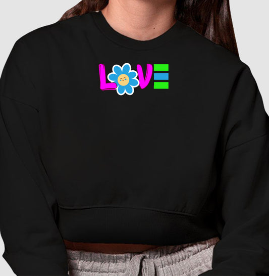 Moletom Cropped - Love