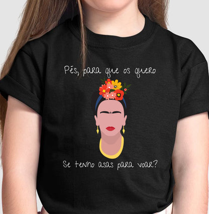 Camiseta Infantil - Girl Power Frida Khalo