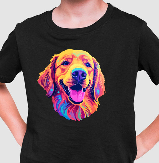 Camiseta Infantil - Golden Retriever Color