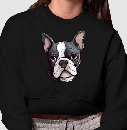 Moletom Cropped - Bulldog