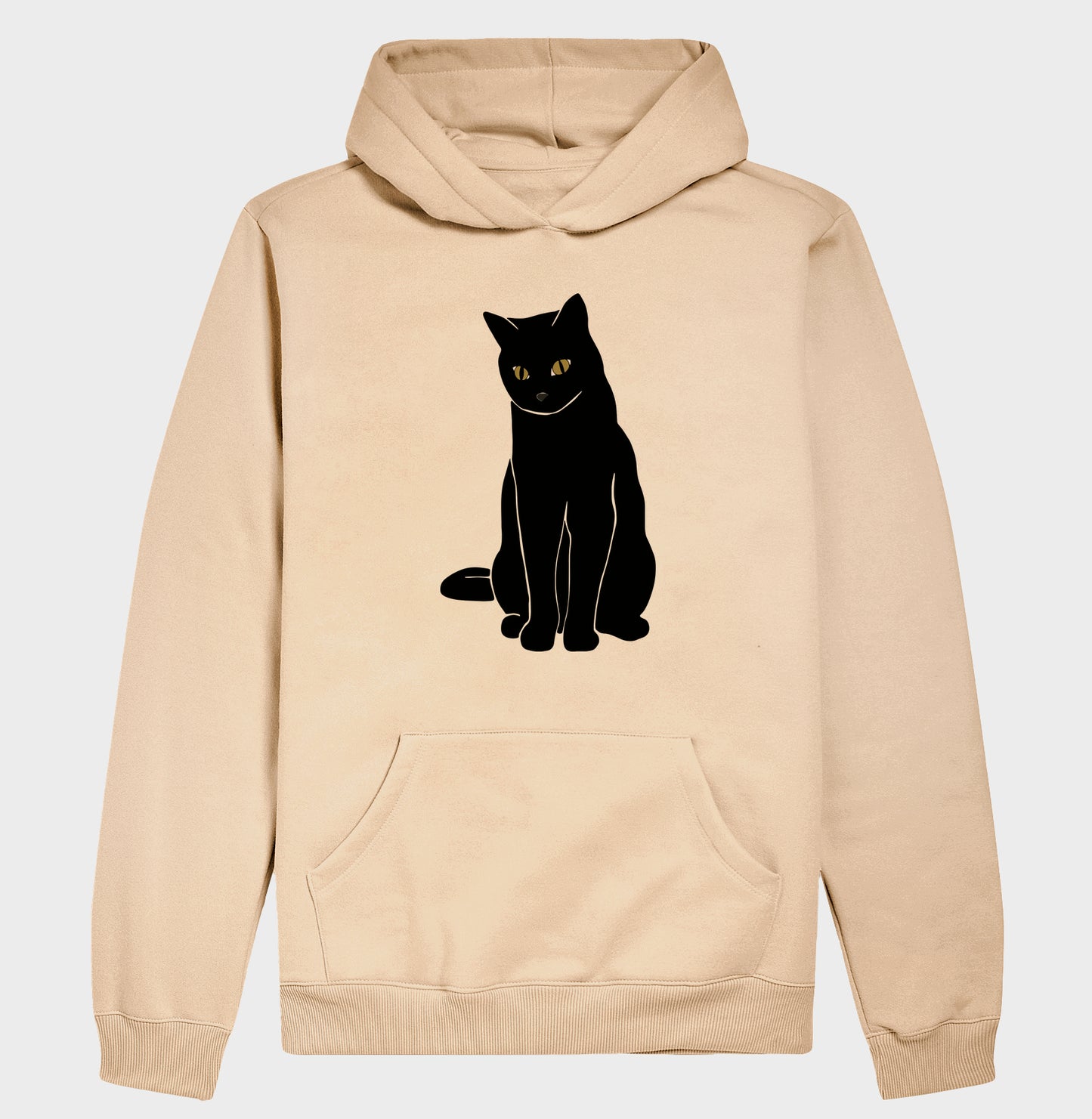 Moletom Hoodie - Gato Preto Místico