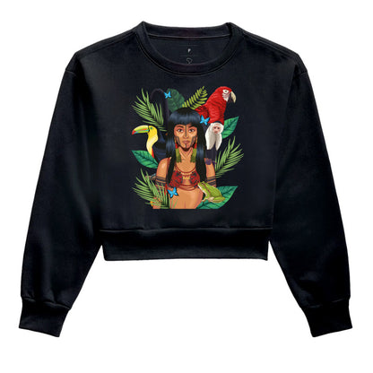 Moletom Cropped - Girl Power Jurema