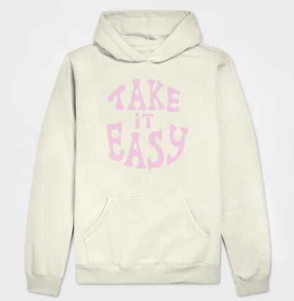 Moletom Hoodie - Take it Easy Rosa