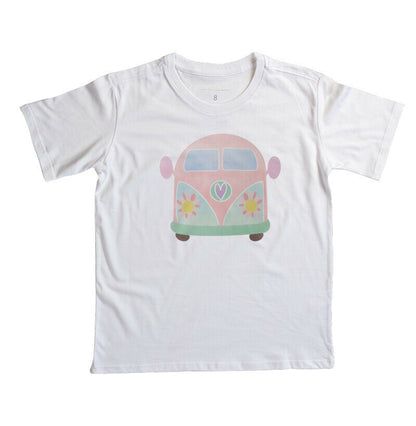 Camiseta Infantil - Kombi Rosa