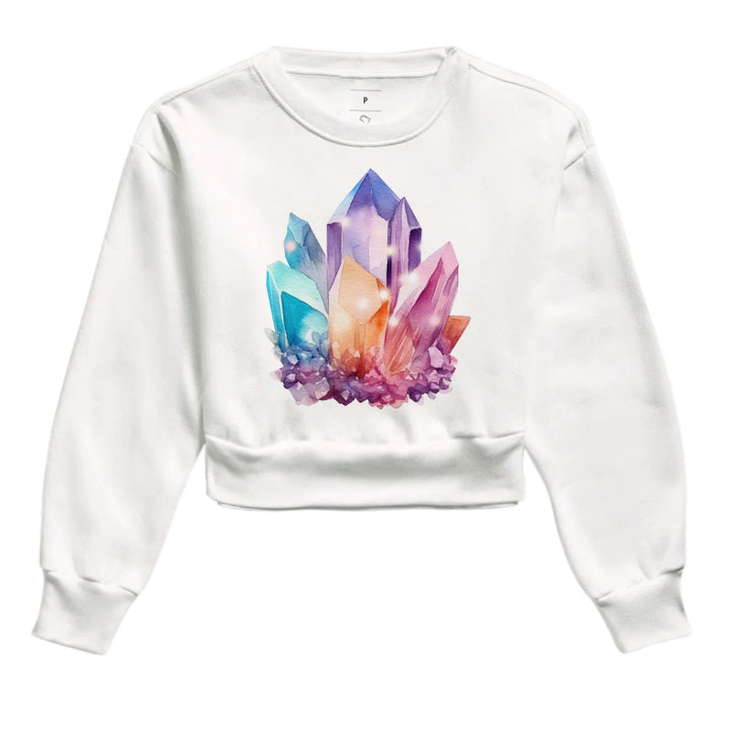Moletom Cropped - Cristais