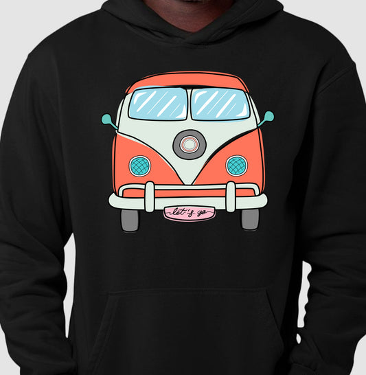 Moletom Hoodie - Kombi Laranja