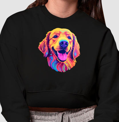 Moletom Cropped - Golden Retriever Color