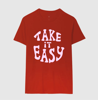 Camiseta - Take it Easy Rosa