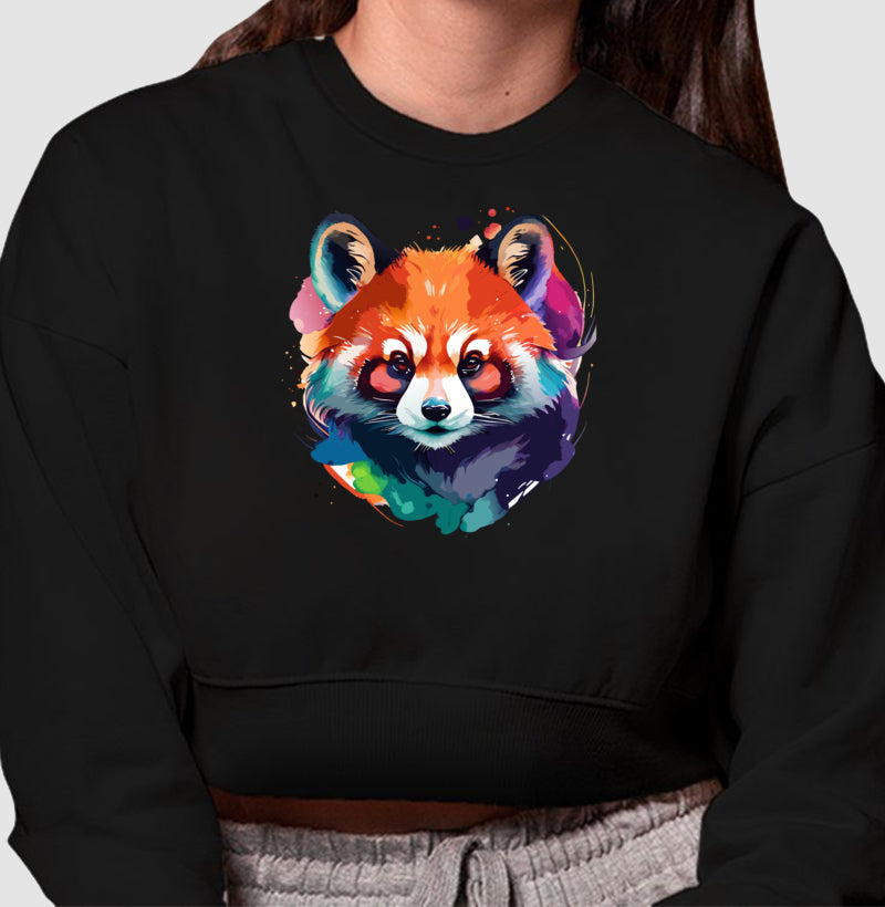 Moletom Cropped - Red Panda