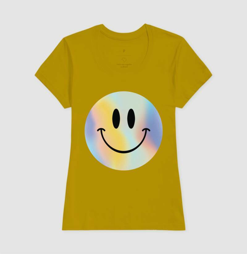 Baby Look - Emoji Smile Colorido