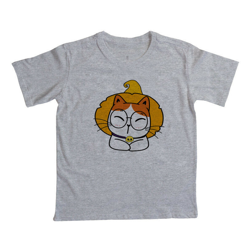 Camiseta Infantil - Gato de Chapéu