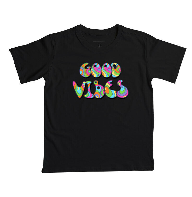 Camiseta Infantil - Good Vibes Retrô