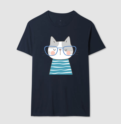 Camiseta - Gato de Óculos