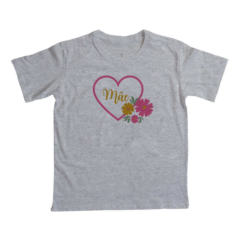 Camiseta Infantil - Mãe Coração