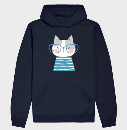 Moletom Hoodie - Gato de Óculos