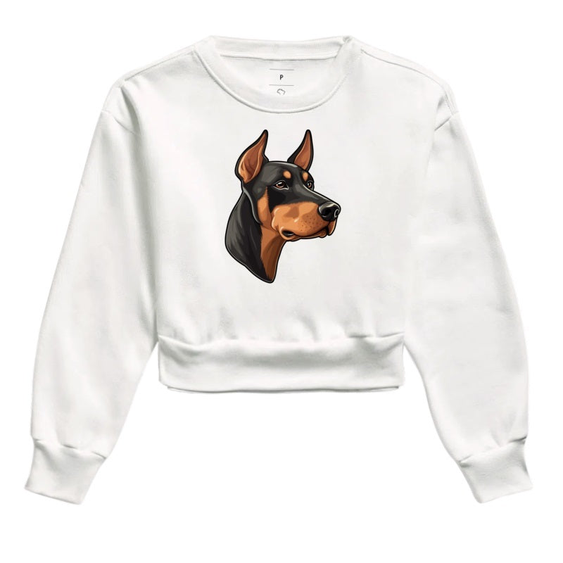 Moletom Cropped - Doberman