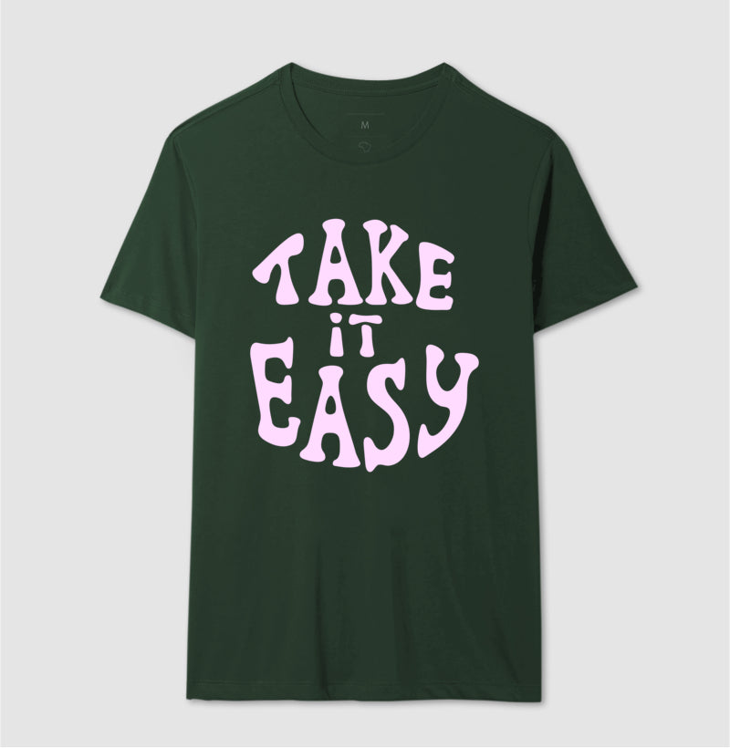 Camiseta - Take it Easy Rosa