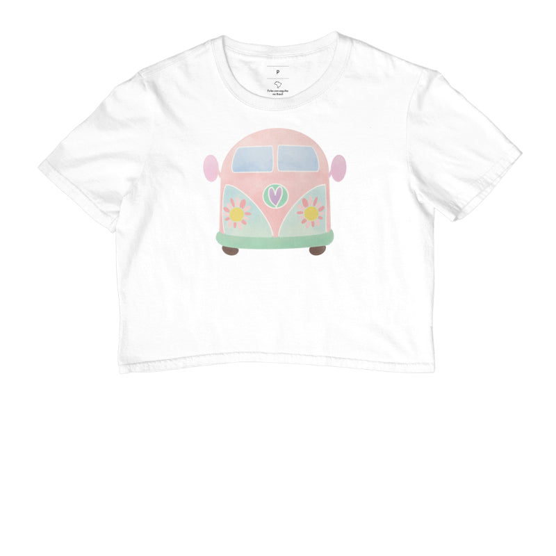 Cropped - Kombi Rosa