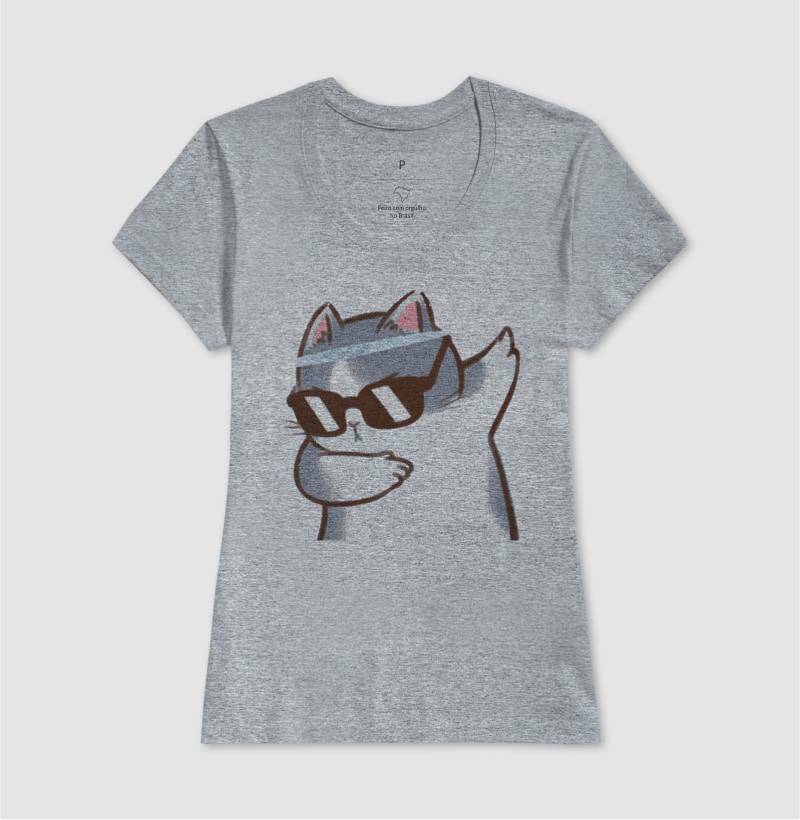 Baby Look - Gato Divertido