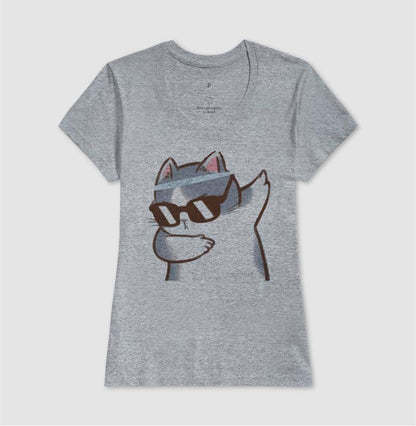 Baby Look - Gato Divertido
