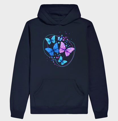 Moletom Hoodie - Borboletas Azuis