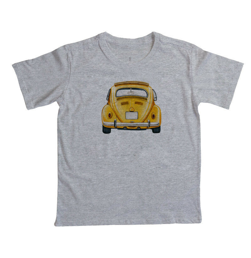 Camiseta Infantil - Fusca Amarelo