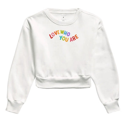 Moletom Cropped - Love Who You Are