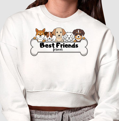 Moletom Cropped - Best Friends Forever