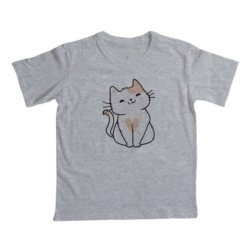 Camiseta Infantil - Gatinha