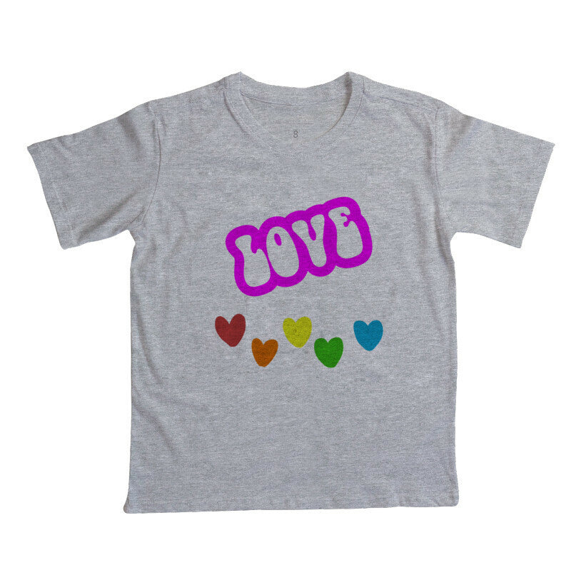 Camiseta Infantil - Love Corações