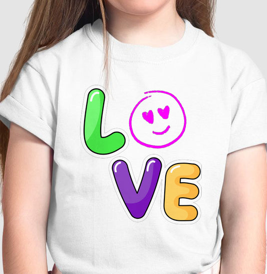 Camiseta Infantil - Love Emoji