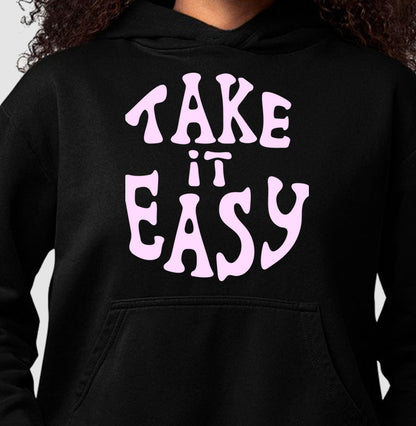 Moletom Hoodie - Take it Easy Rosa