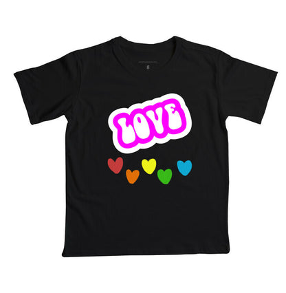 Camiseta Infantil - Love Corações