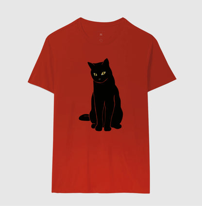 Camiseta - Gato Preto Místico